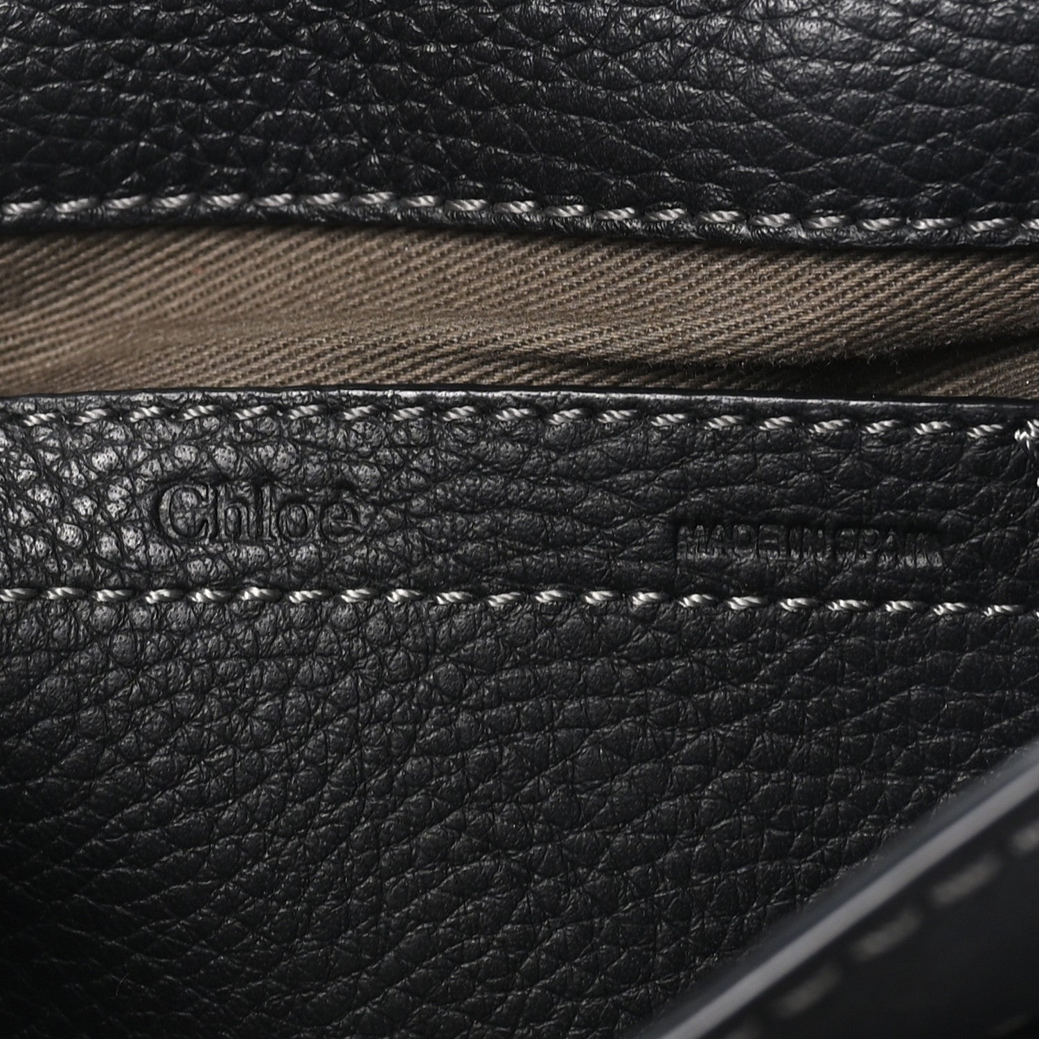 Chloe Calfskin Mini Marcie Round Crossbody Bag Black 6 of 9