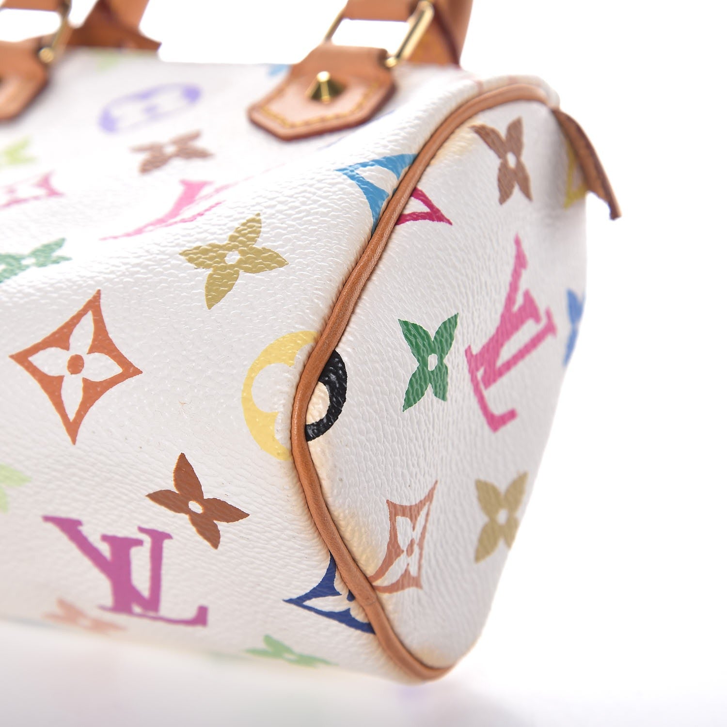 Louis Vuitton Monogram Multicolor Mini Sac HL Speedy White 6 of 9