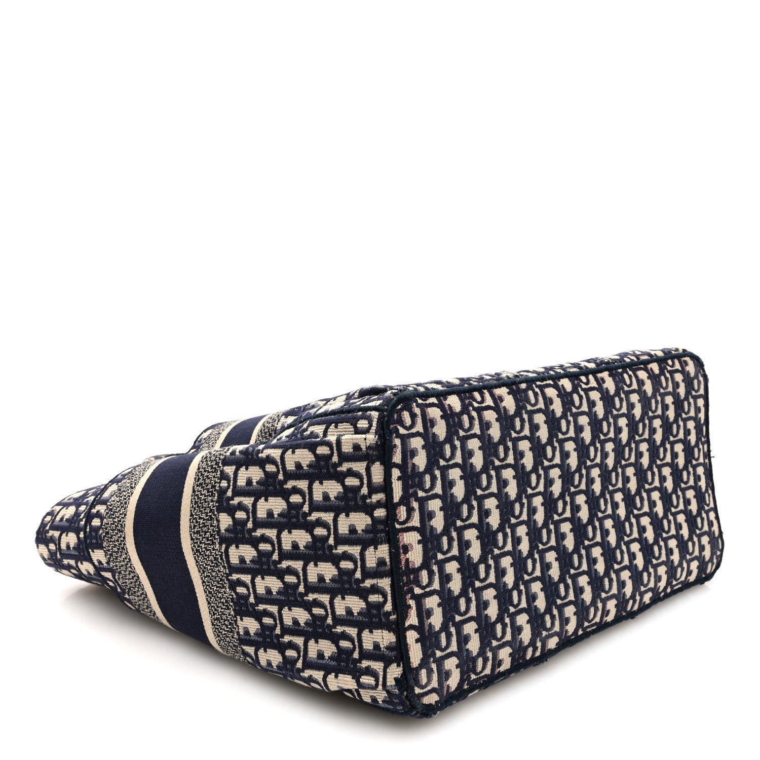 Christian Dior Oblique Catherine Tote Blue 4 of 10