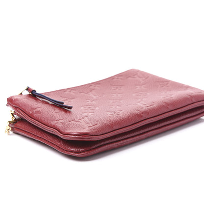 Louis Vuitton Empreinte Double Zip Pochette Cherry Berry 8 of 11
