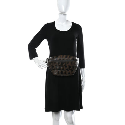 Fendi Vitello Century Bi-Color FF 1974 Embossed Belt Bag Maya Black 2 of 9