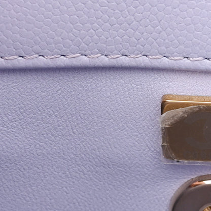 Chanel Caviar Quilted Mini Coco Handle Flap Light Purple 7 of 10