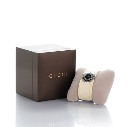 Gucci Stainless Steel Rubber 33mm Twirl Quartz Watch Black 6 of 6
