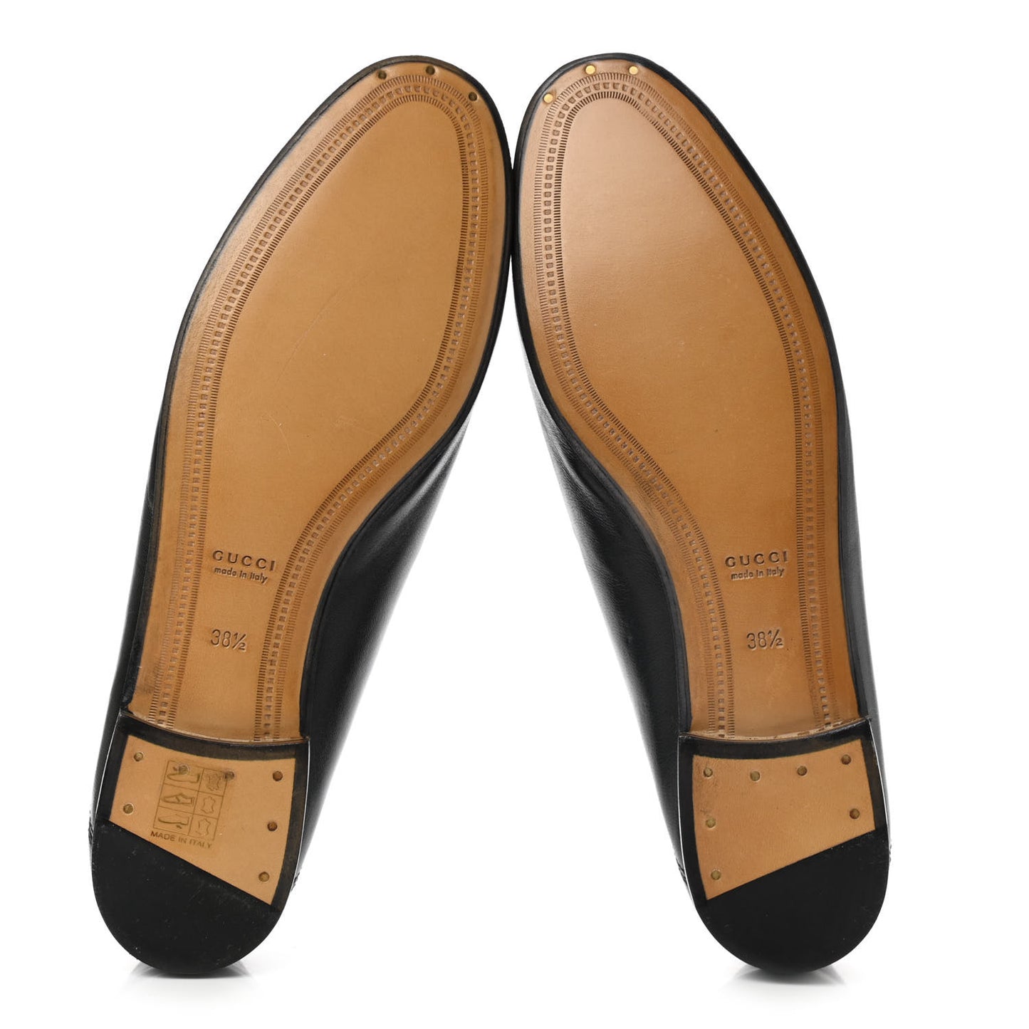 Lambskin Womens Brixton Horsebit Loafers 38.5 Black