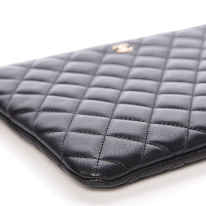 Chanel Lambskin Quilted Medium Cosmetic Case Black 8 of 12