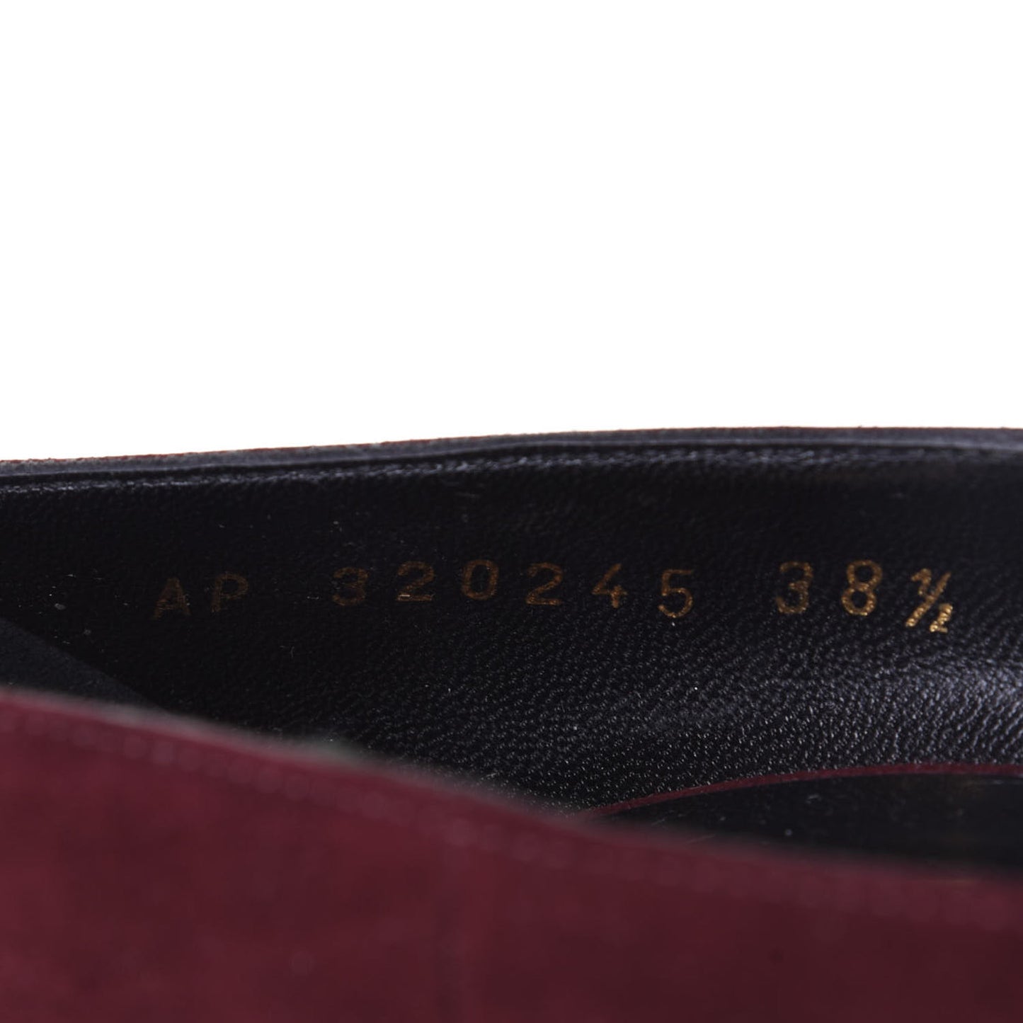 Suede Janis 105 Platform Pumps 38.5 Burgundy