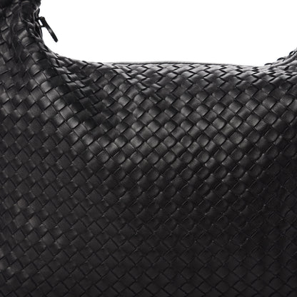 Bottega Veneta Nappa Intrecciato Veneta Large Fringed Hobo Black 9 of 9