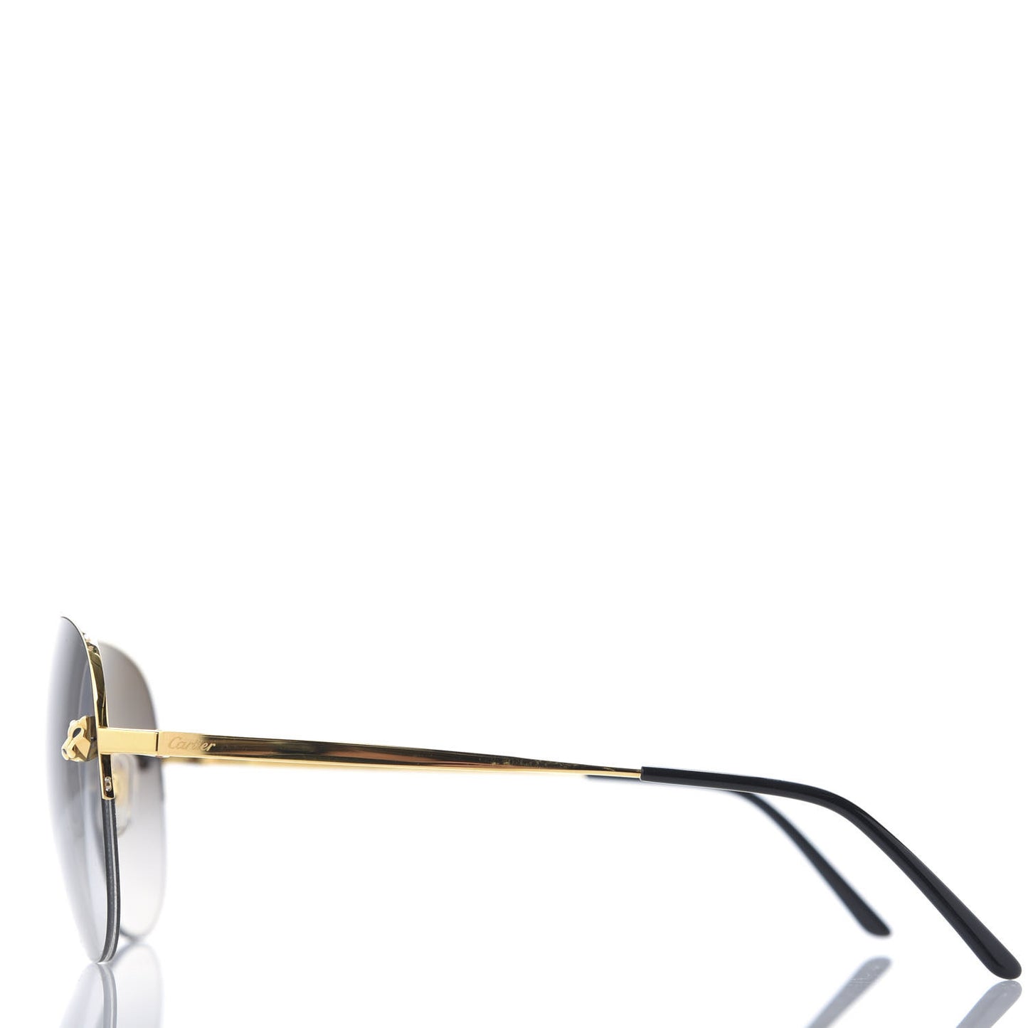 Santos de Aviator Sunglasses CT0229S Gold Black