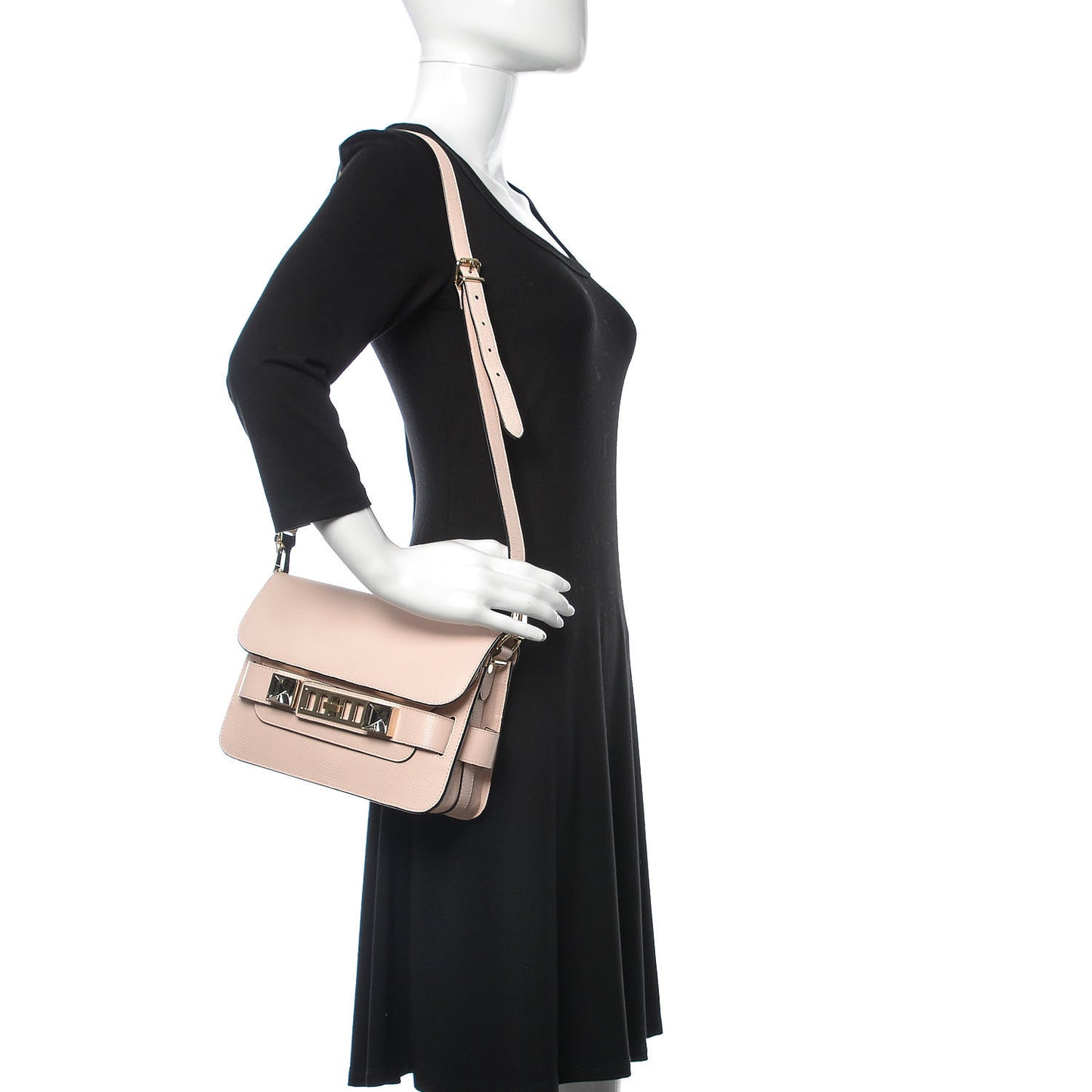 New Linosa Mini PS11 Classic Shoulder Bag Rose Quartz