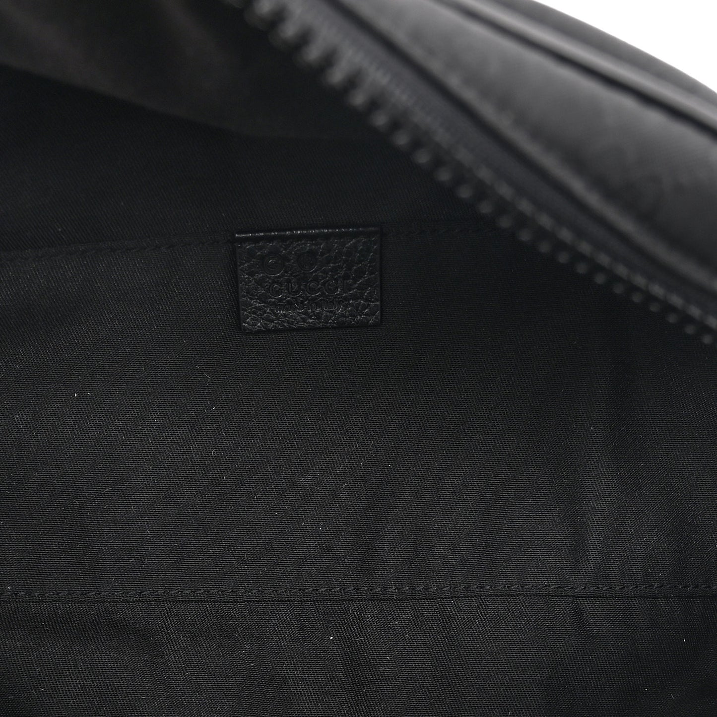 Nylon Monogram Fanny Pack Belt Bag Black