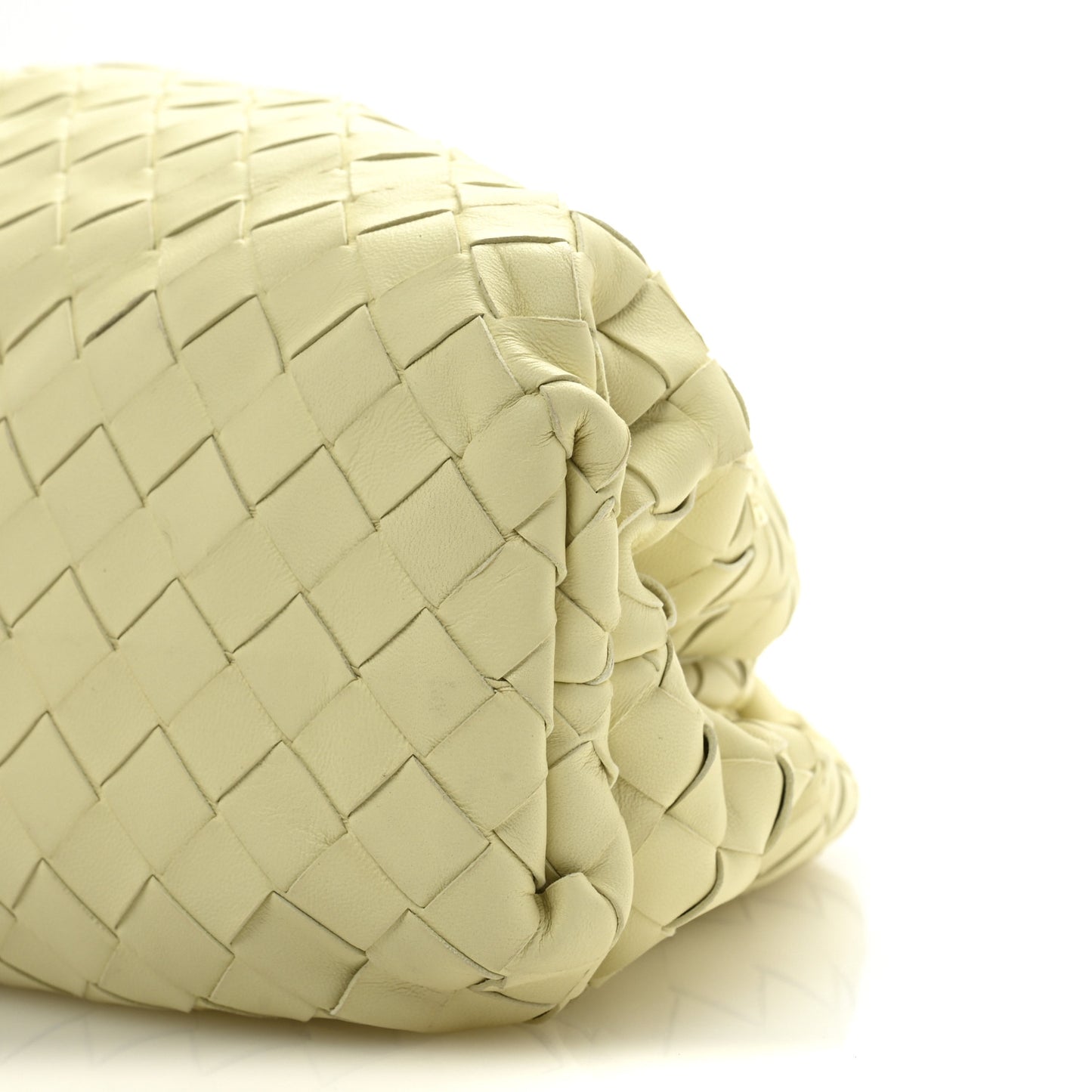 Nappa Maxi Intrecciato The Pouch Oversized Clutch Ice Cream
