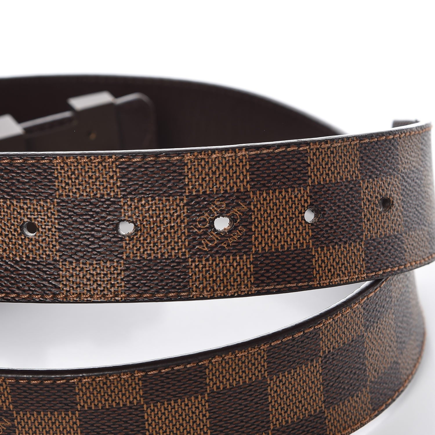 Louis Vuitton Damier Ebene 40mm LV Initiales Belt 90 36 5 of 9