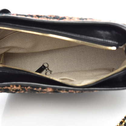 Chanel Tweed Calfskin Medium Gabrielle Hobo Black Brown 7 of 11