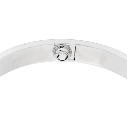 Cartier 18K White Gold 4 Diamond LOVE Bracelet 17 8 of 9