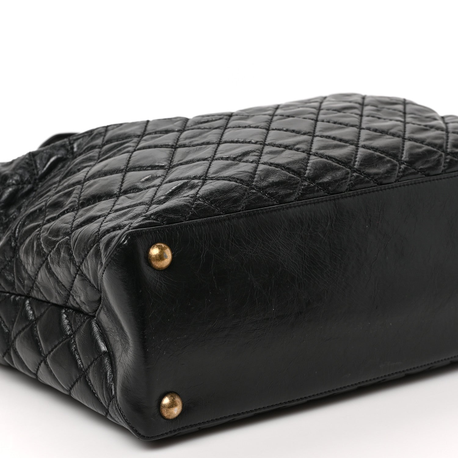Chanel Glazed Calfskin Quilted Large Boy Tote Black 8 of 9