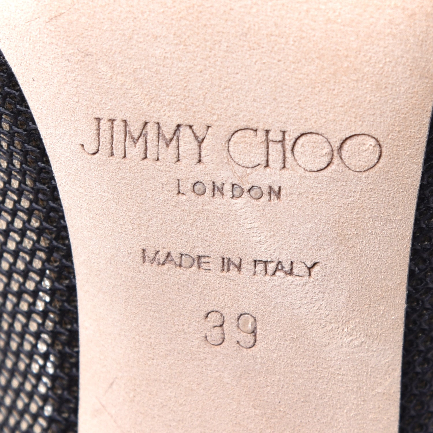 Jimmy Choo Techno Raffia Nappa Sayra 100 Ankle Booties 39 Black 7 of 8