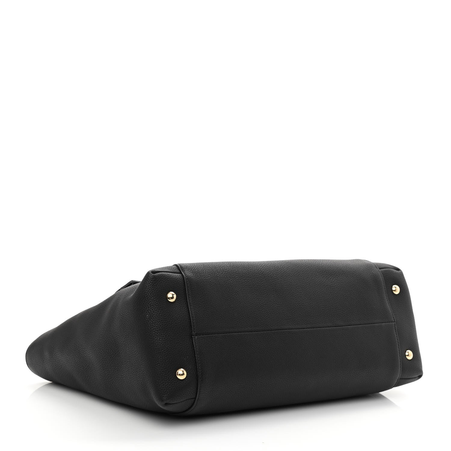 Salvatore Ferragamo Grained Calfskin Bitter Pocket Tote Black 7 of 20