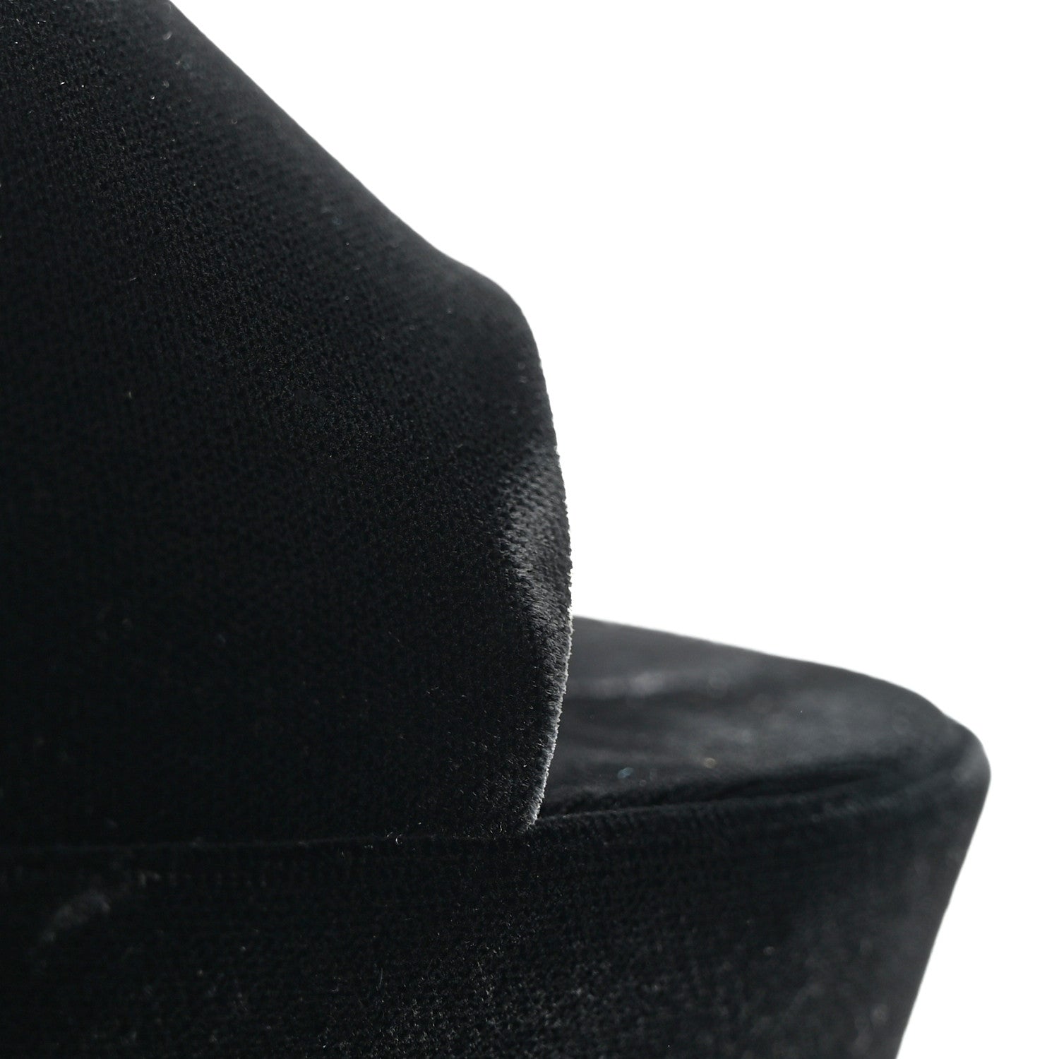 Saint Laurent Velvet Jodie Platform Sandals 38 Black 19 of 19