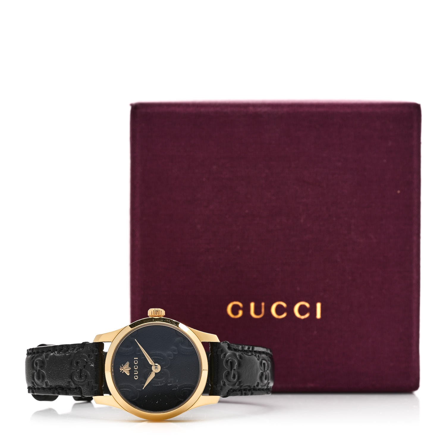 Gucci Stainless Steel Calfskin 27mm G-Timeless Quartz Watch Black 5 of 5