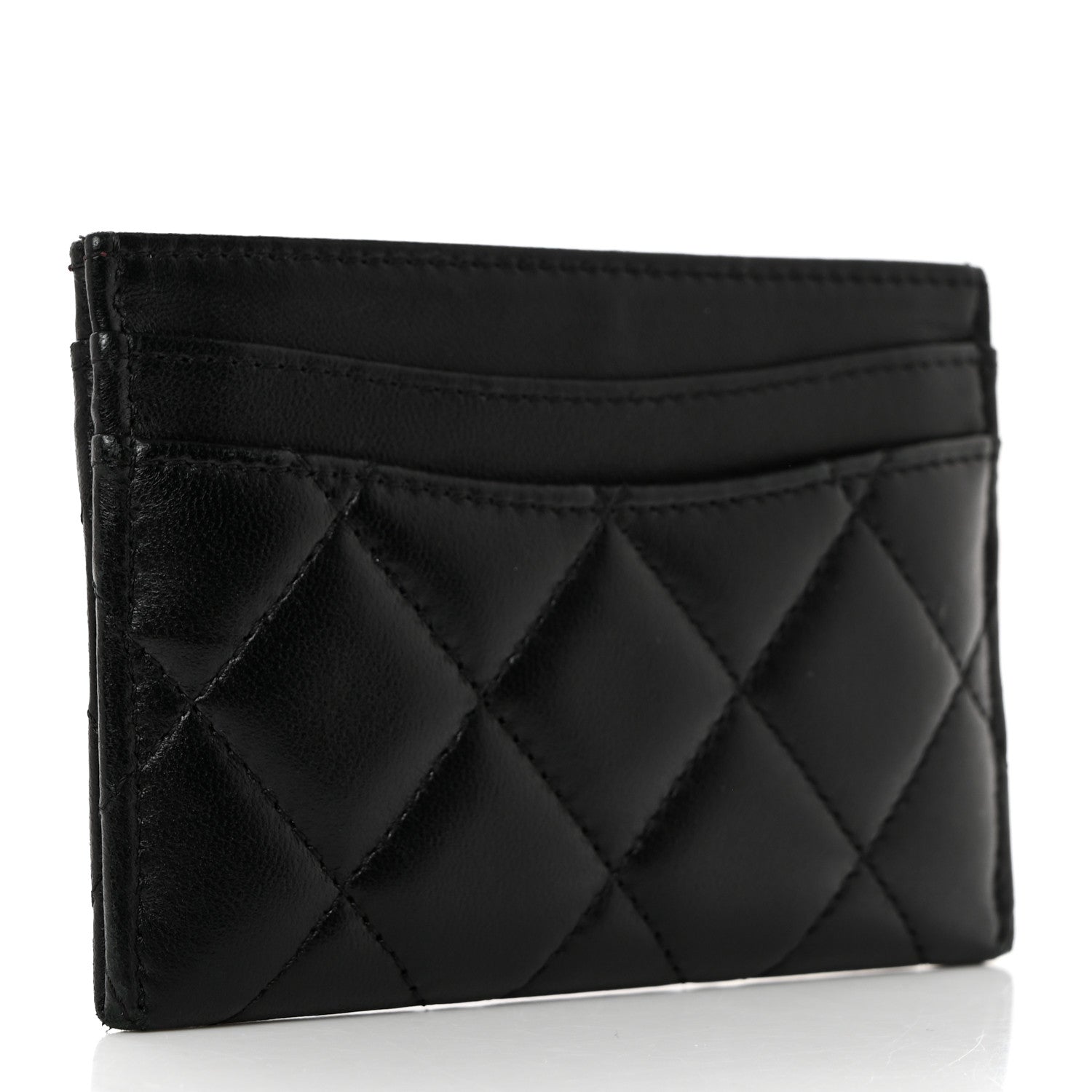 Chanel Lambskin Quilted Card Holder Black 3 of 8