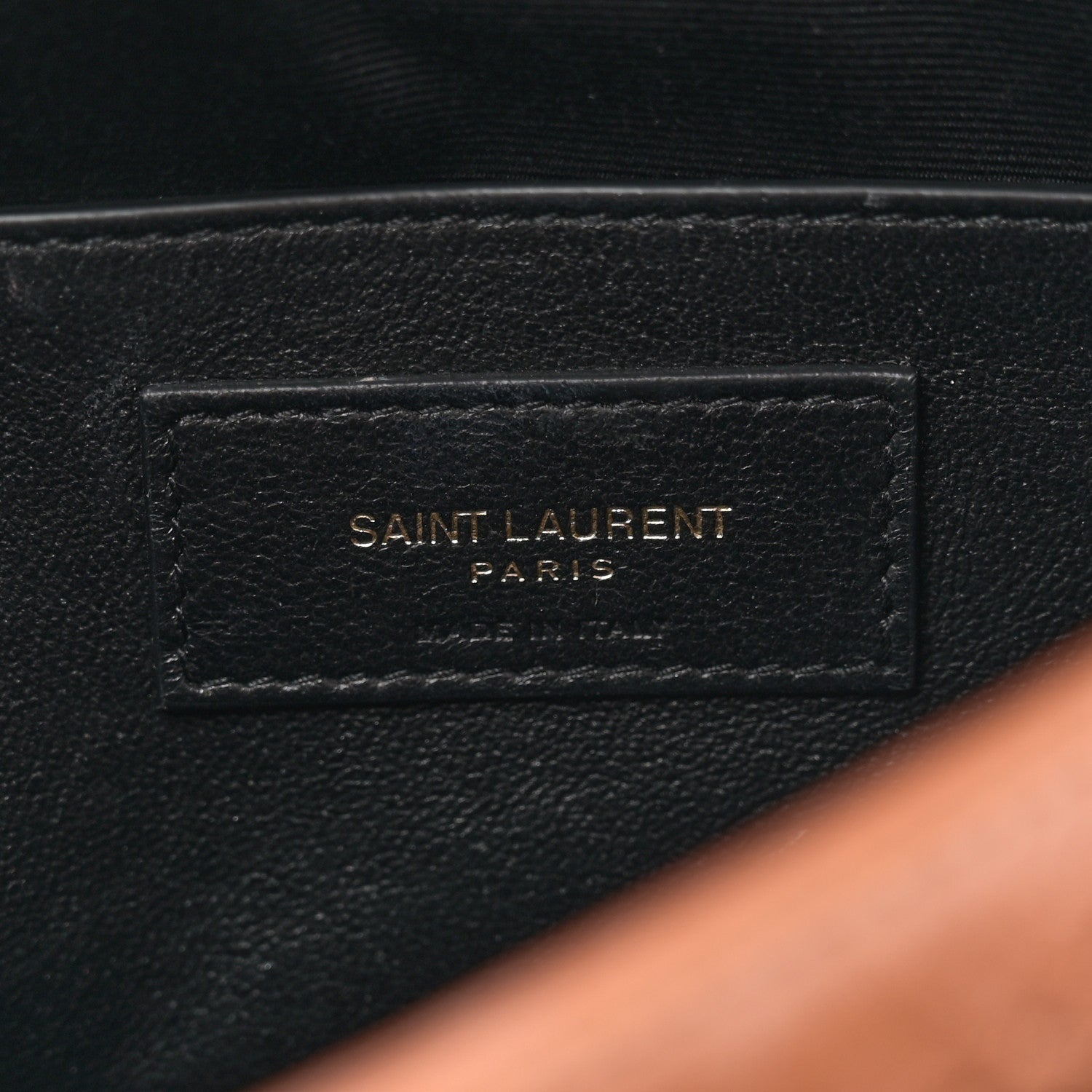 Saint Laurent Crinkled Calfskin Matelasse Monogram Baby Niki Chain Satchel Light Caramel 6 of 11