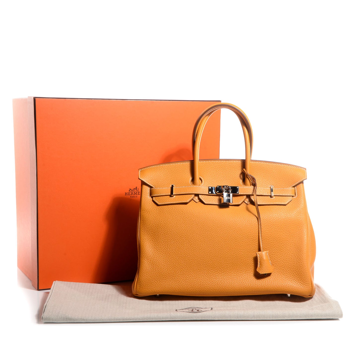 Togo Birkin 35 Moutarde