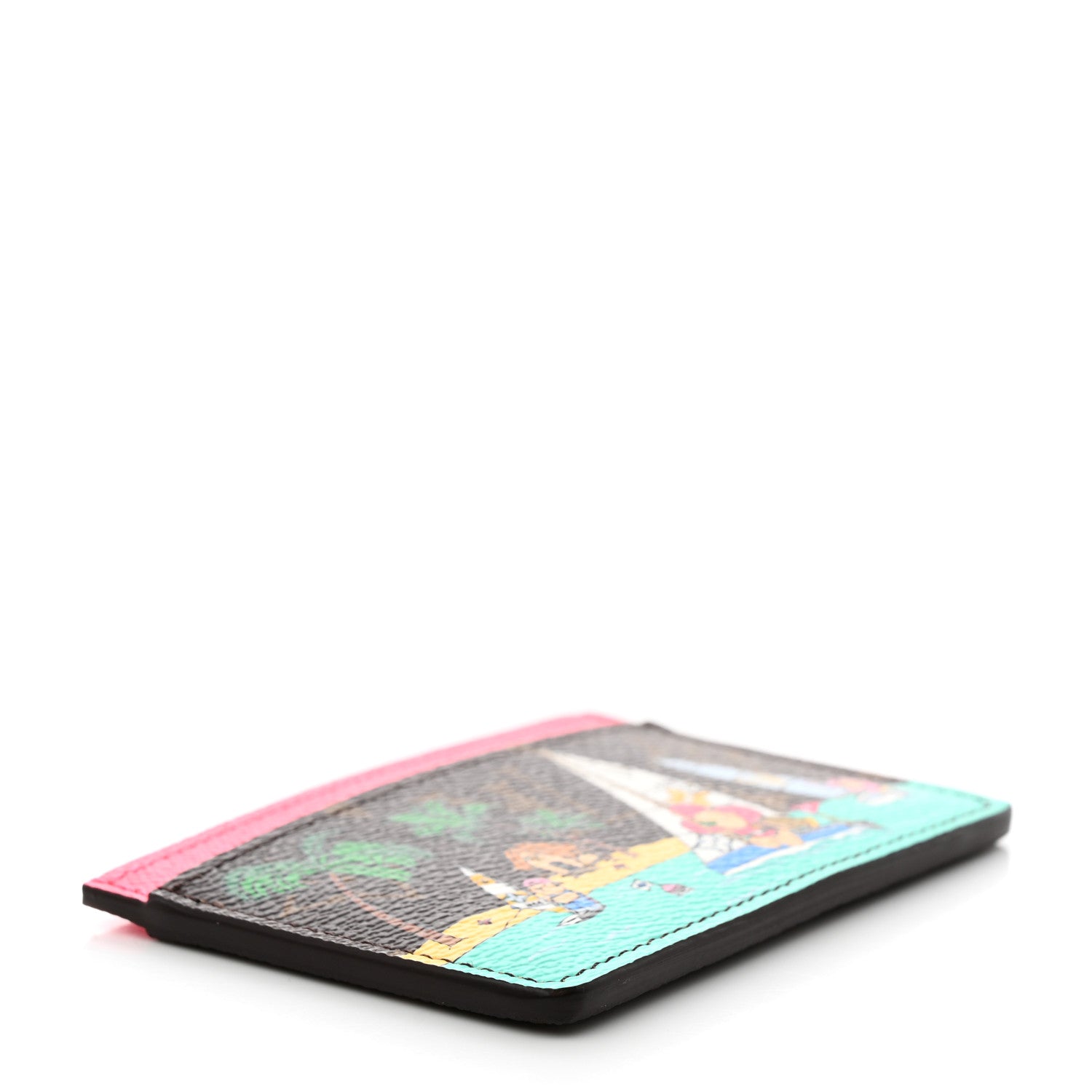 Louis Vuitton Monogram 2023 Vivienne Beach Cardholder Dragon Fruit Pink 4 of 6