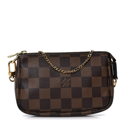 Louis Vuitton Damier Ebene Mini Pochette Accessories 1 of 11