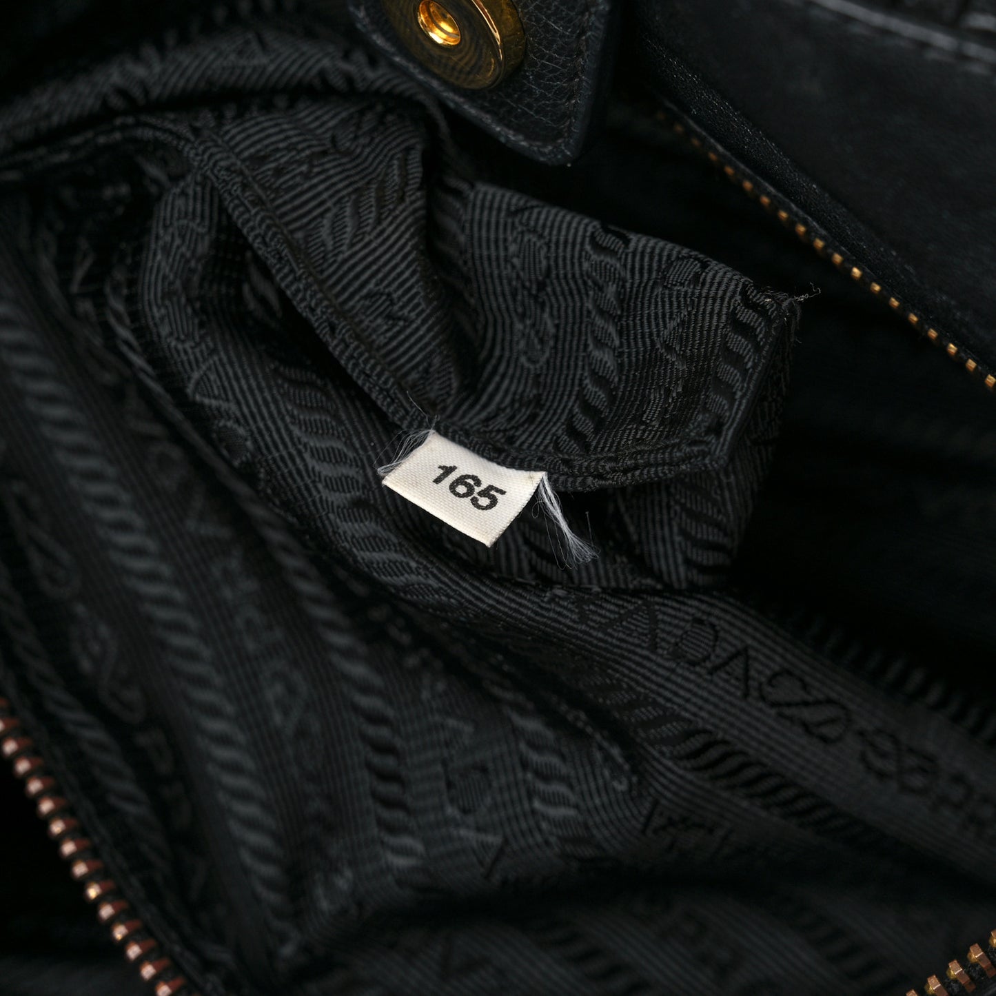 Patent Woven Tote Black