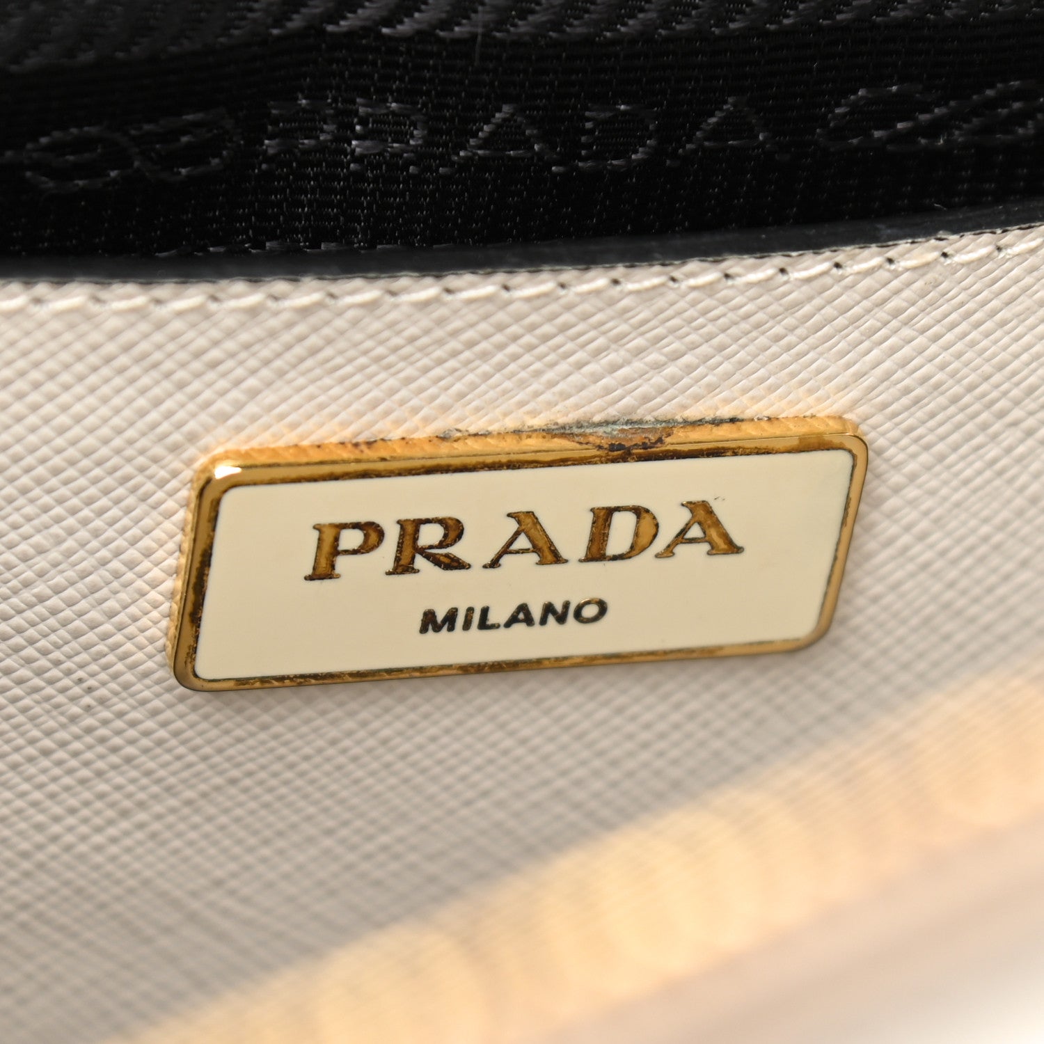 Prada Saffiano Lux Colorblock Medium Galleria Double Zip Tote Black Talco 6 of 11