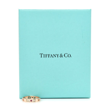 Tiffany 18K Rose Gold Ruby Atlas Pierced Ring 53 6.5 5 of 5