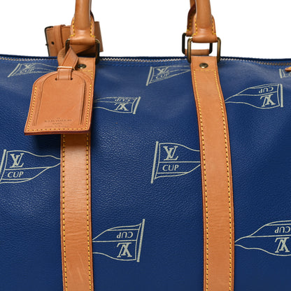 Louis Vuitton Americas Cup Keepall 45 Blue 6 of 9