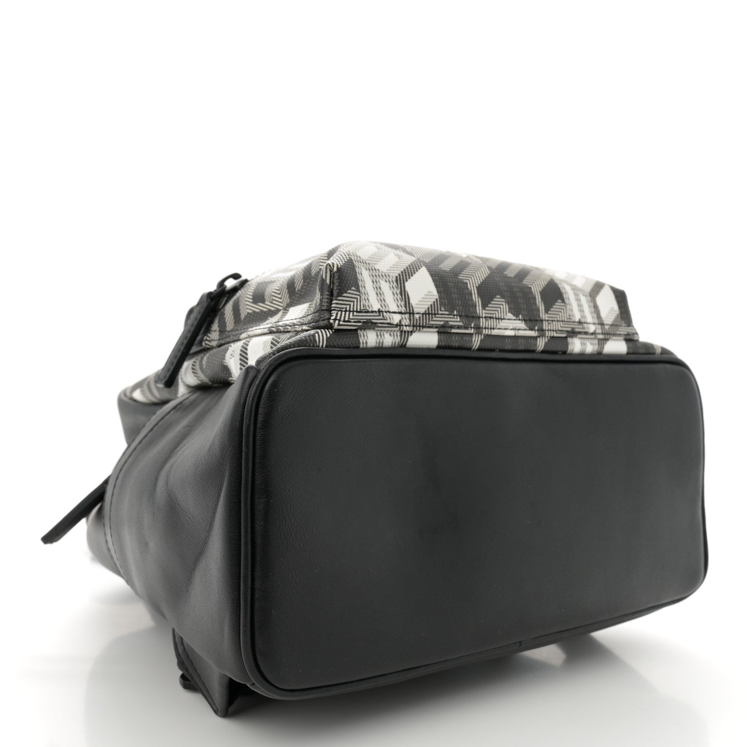 MCM Cubic Monogram Medium Backpack Black White 4 of 12