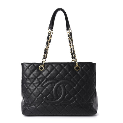 Chanel Caviar Quilted Grand Shopping Tote GST Black 1 of 10