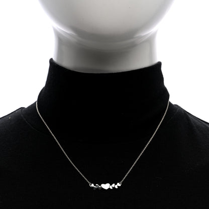 Tiffany Sterling Silver Paloma Picasso Modern Hearts Pendant Necklace 2 of 4