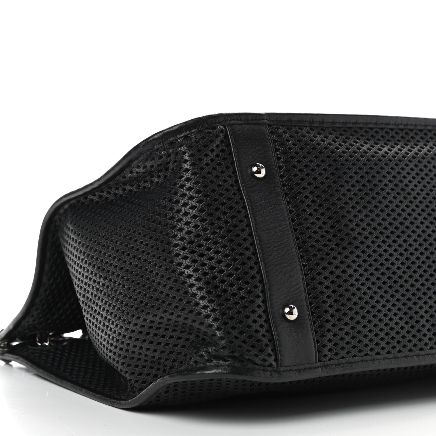 Chanel Calfskin Perforated Up In The Air Tote Black 6 of 9