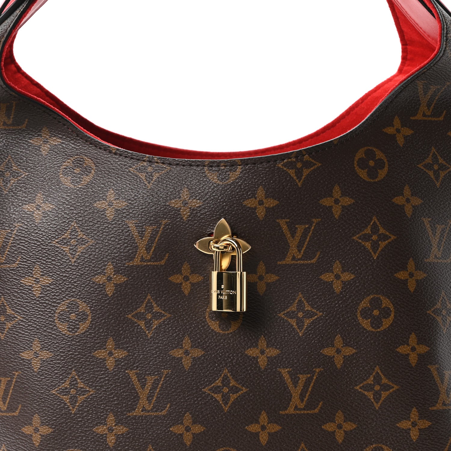 Louis Vuitton Monogram Flower Hobo Coquelicot 7 of 9