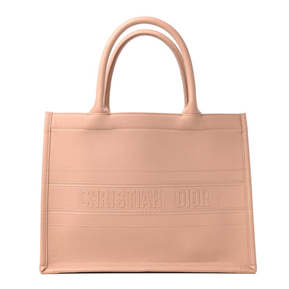 Christian Dior Calfskin Embossed Medium Book Tote Rose de Vents 1 of 9
