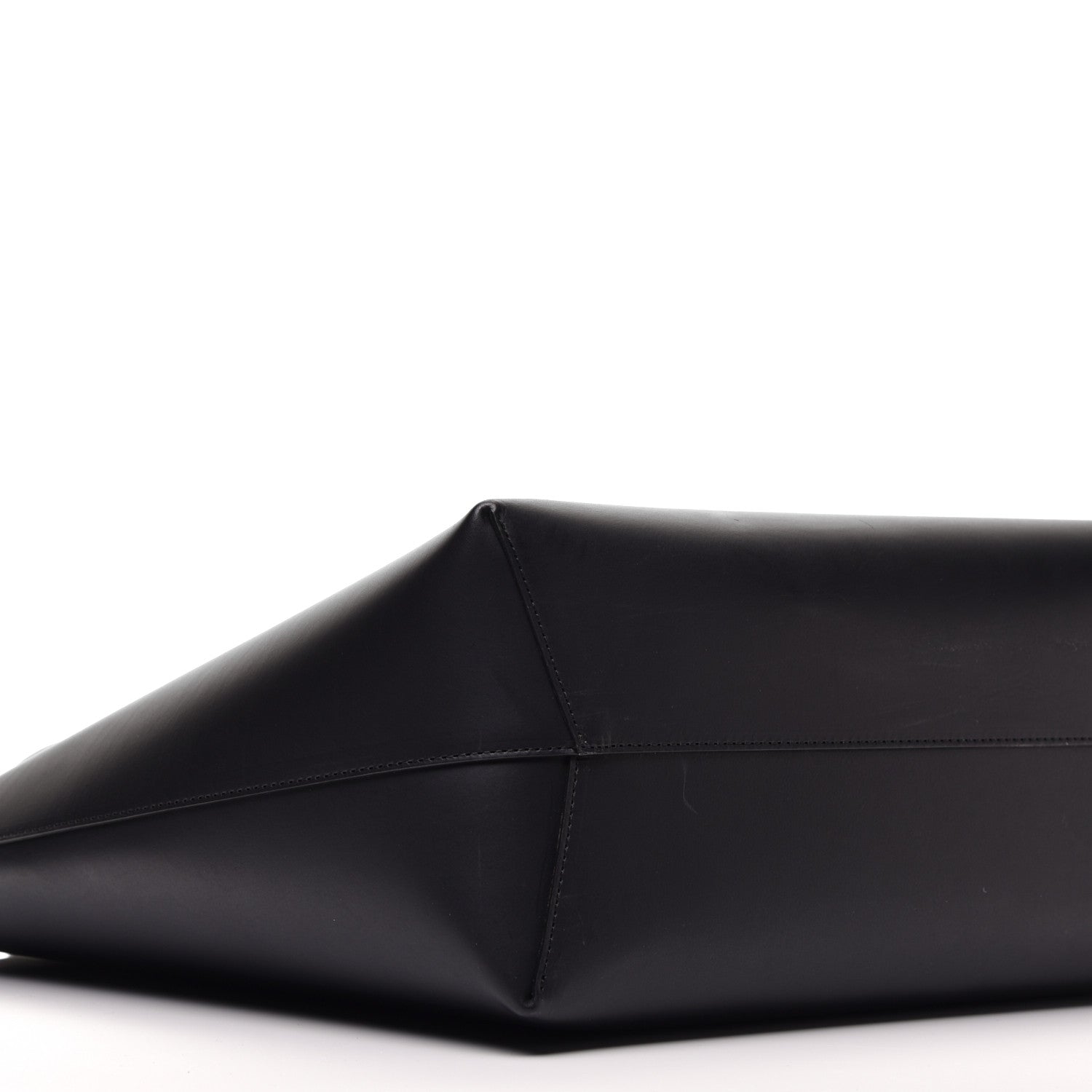 Mansur Gavriel Calfskin Large Shopping Tote Black Flamma 8 of 9