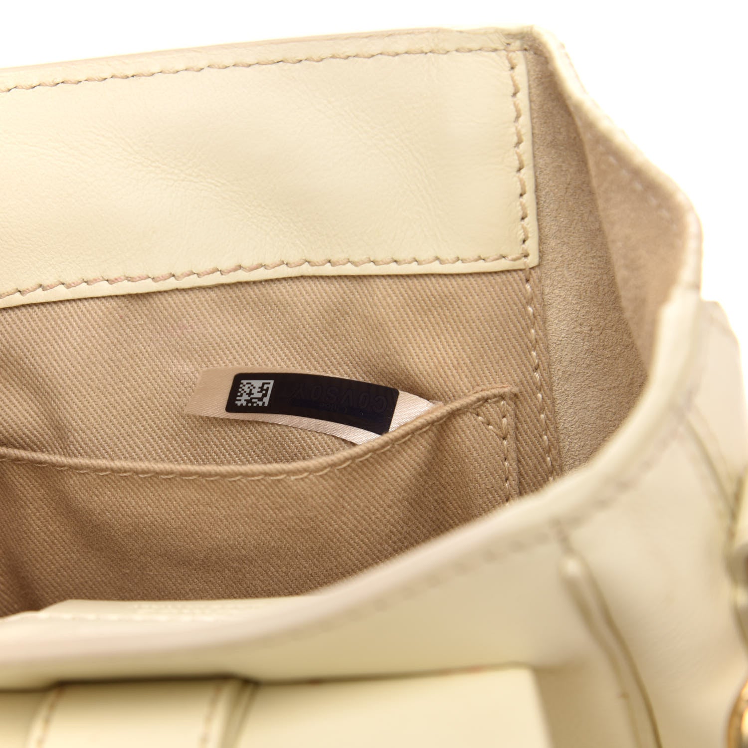 Chloe Calfskin Quilted Mini Faye Backpack Natural White 9 of 13