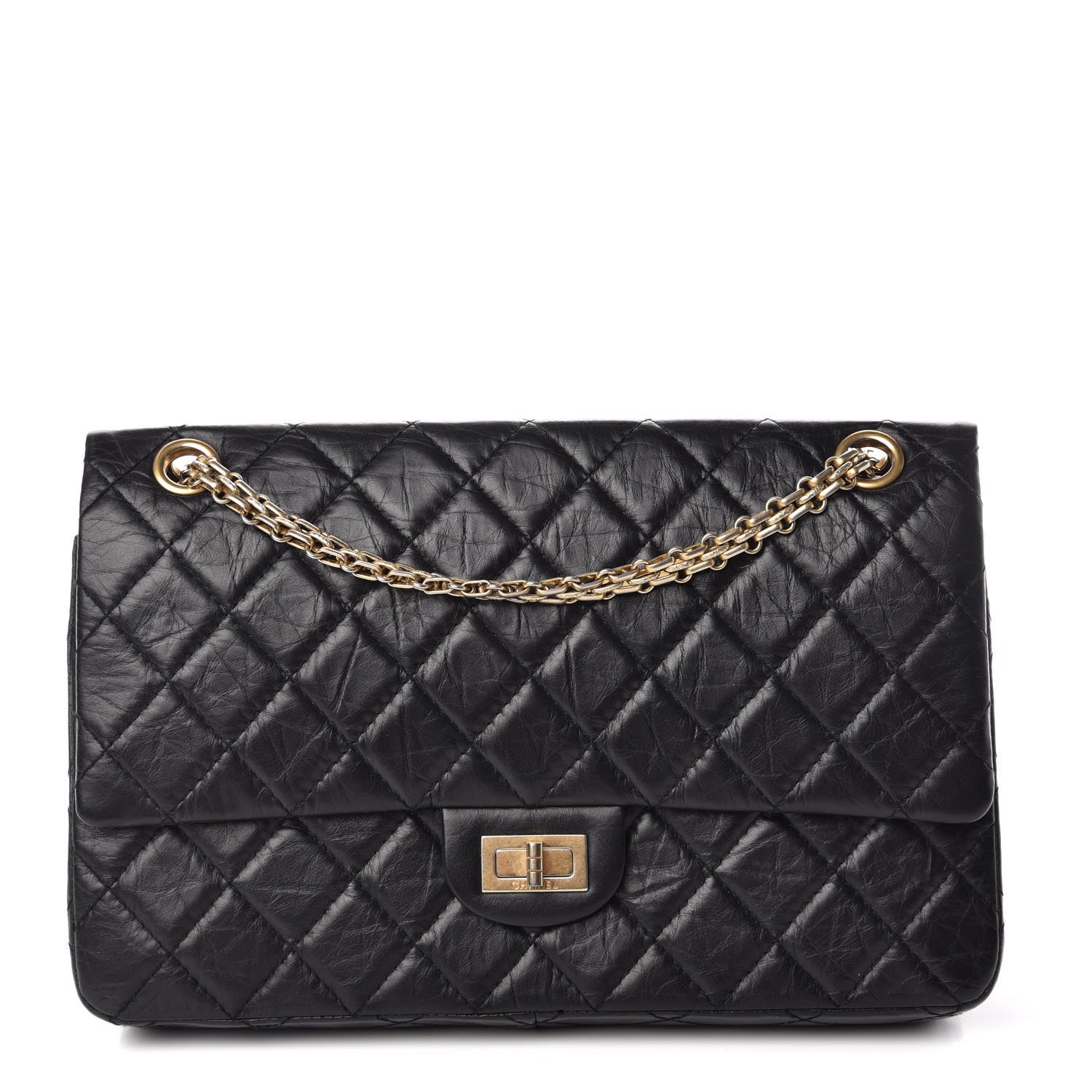 Chanel Aged Calfskin Quilted 2.55 Reissue 226 Flap Black 1 of 9