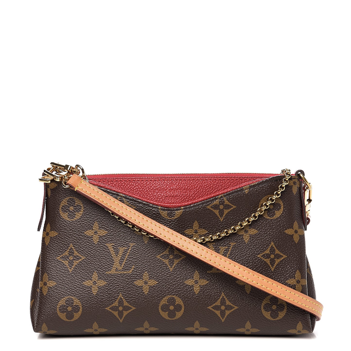 Monogram Pallas Clutch Cherry