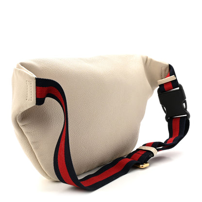Gucci Grained Calfskin Logo Belt Bag White 3 of 10