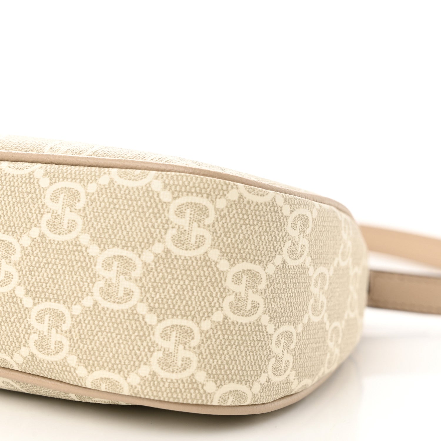 Gucci GG Supreme Monogram Textured Dollar Calfskin Small Ophidia Hobo Beige Mystic White Oatmeal 10 of 11