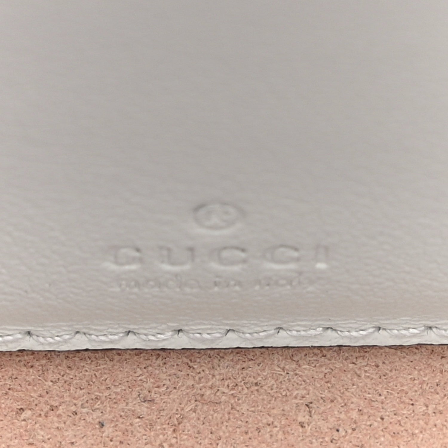 Gucci Textured Calfskin Web Mini Rajah Slim Flap Shoulder Bag Mystic White 6 of 11
