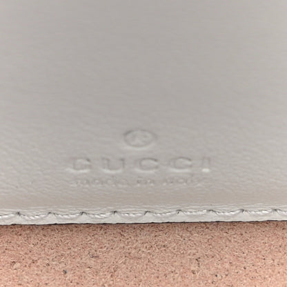 Gucci Textured Calfskin Web Mini Rajah Slim Flap Shoulder Bag Mystic White 6 of 11