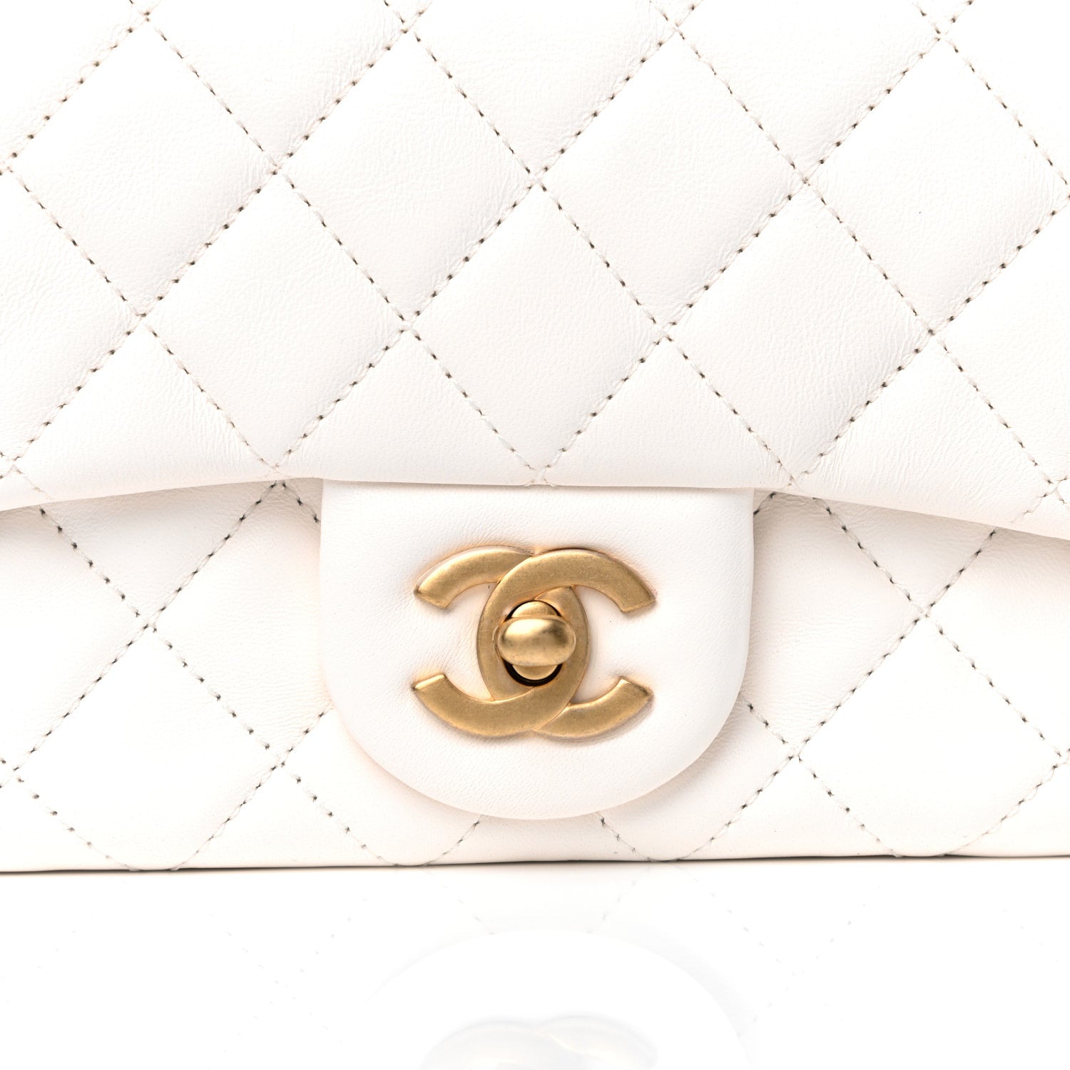 Chanel Lambskin Quilted Mini Pearl Crush Flap White 7 of 10