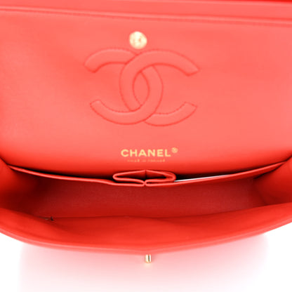Chanel Lambskin Quilted Medium Double Flap Red 4 of 13