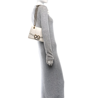 Dolce & Gabbana DOLCE GABBANA Smooth Calfskin Small DG Amore Envelope Bag White 2 of 10