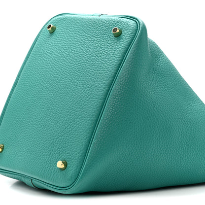 Hermes Taurillon Clemence Picotin Lock 18 PM Vert Verone 10 of 11